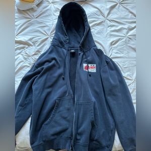 Obey zipup hoodie navy blue